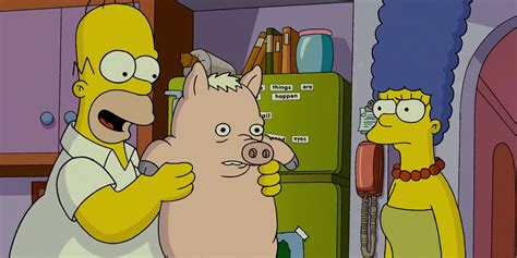 the simpsons movie pig.